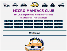Tablet Screenshot of micromaniacsclub.co.uk
